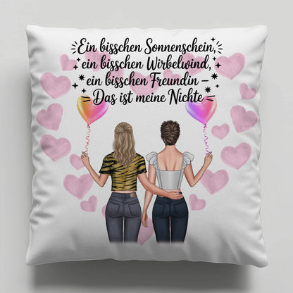 Foto Kissen Mit Namen Nichte Sonnenschein Wirbelwind mit Clipart