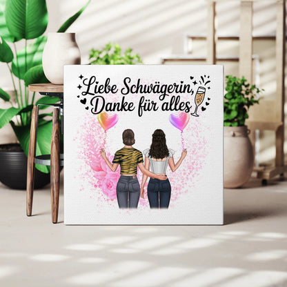 Leinwand Fotocollage Großes Bild Aus Vielen Kleinen Schwägerin 2 Clipart Frauen & Namen