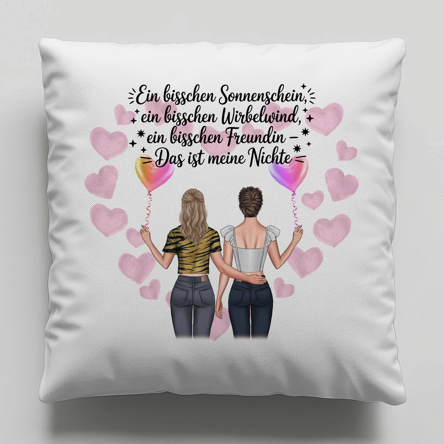 Foto Kissen Mit Namen Nichte Sonnenschein Wirbelwind mit Clipart