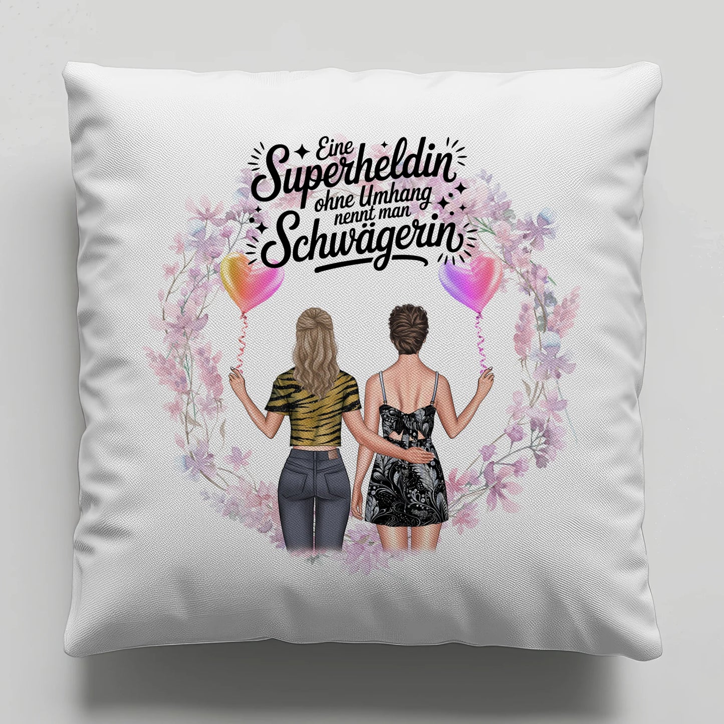Foto Kissen Mit Namen für Schwägerin Lehrerin echte Heldin