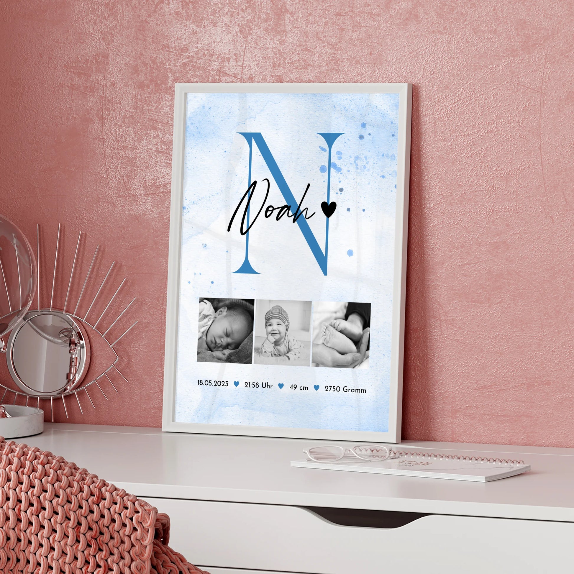Poster Mit Geburtsdaten Baby Geburt 7 Fotos Geburtsdaten Black White 5