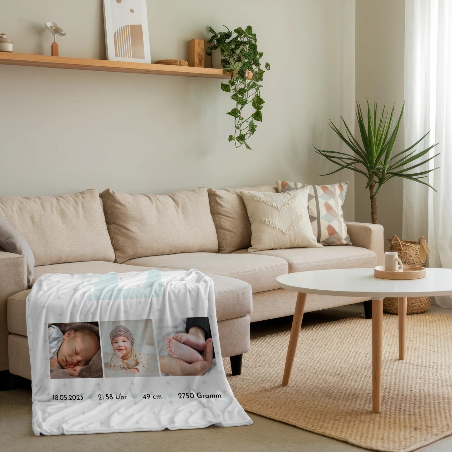 Babydecke Mit Namen Und Geburtsdatum Und Gewicht Geburt Baby Geburtsdaten Fotos Sternchen Muster 4