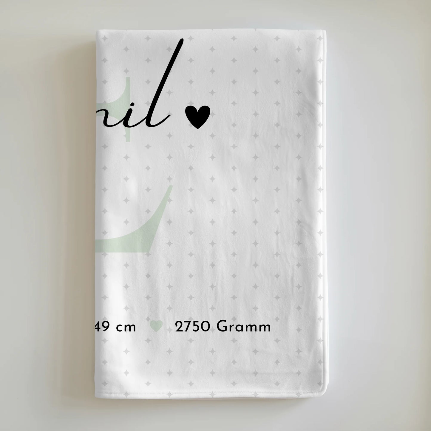 Personalisierte Babydecke Mit Namen Geburt Baby 8 Fotos Geburtsdaten Sternchen Muster 6