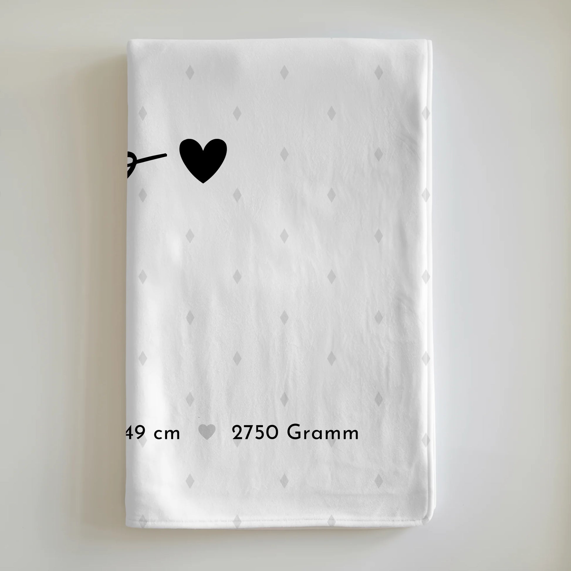 Personalisierte Babydecken Mit Namen Geburt Baby Fotocollage Geburtsdaten Rauten Muster 6