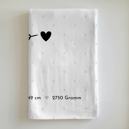 Personalisierte Babydecken Mit Namen Geburt Baby Fotocollage Geburtsdaten Rauten Muster 6