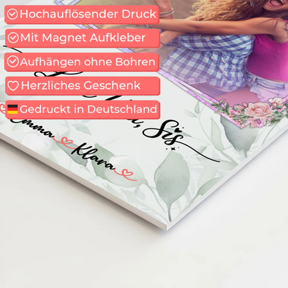 Fotocollage Großes Bild Aus Vielen Kleinen Love you sis Schwester