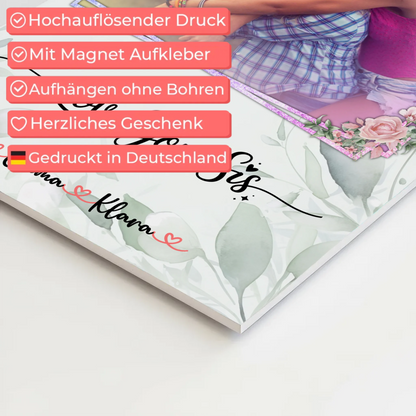 Fotocollage Großes Bild Aus Vielen Kleinen Love you sis Schwester