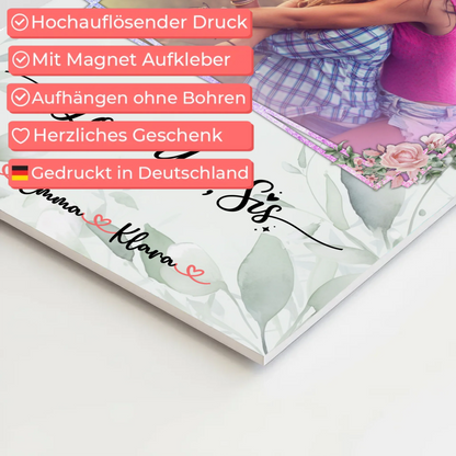 Fotocollage Großes Bild Aus Vielen Kleinen Love you sis Schwester