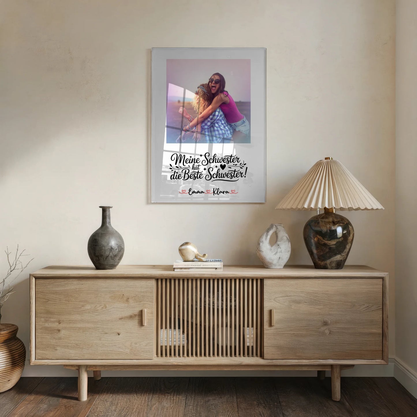 Acrylglas personalisiert - Meine Schwester hat die beste Schwester mit Namen & Foto