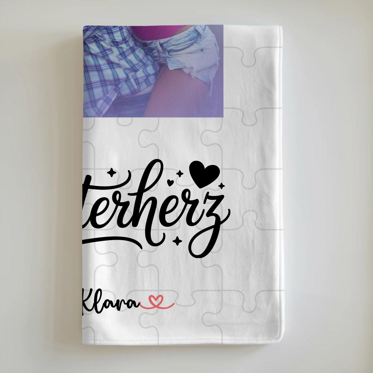 Personalisierte Decke Schwester mit Foto & Namen