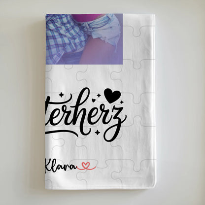 Personalisierte Decke Schwester mit Foto & Namen