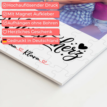 Fotoboard Poster Magnetisch Schwesterherz mit Foto & Namen
