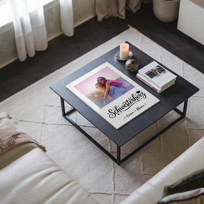 Fotoboard Poster Magnetisch Schwesterherz mit Foto & Namen