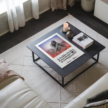 Fotoboard Magnet Poster Schwestern sind Lebensschokolade, mit Namen, 1 Foto