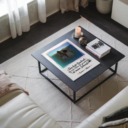 Magnetposter Fotoboard personalisiert mit Foto & Namen für Schwester