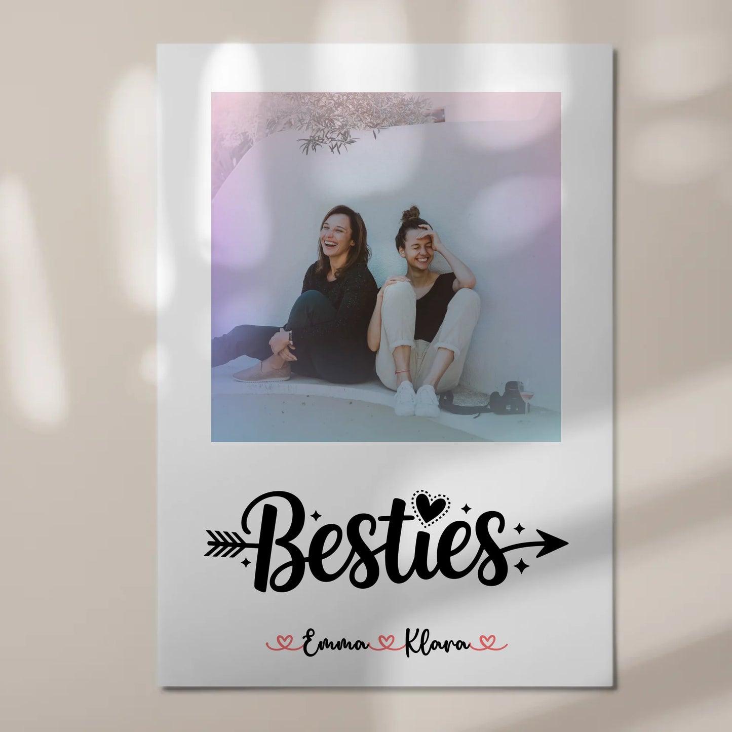 personalisierbares Fotoboard beste Freundin mit Namen