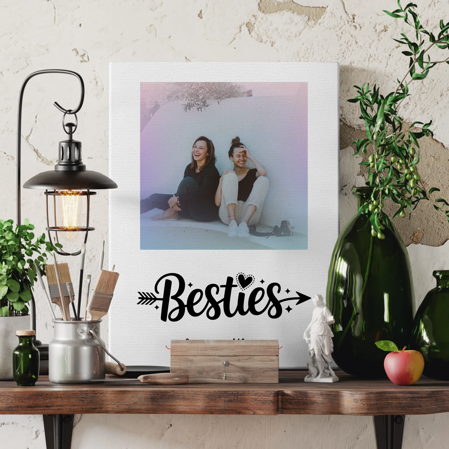 Freundinnen Bild Personalisiert mit Namen Foto & Wunschtext