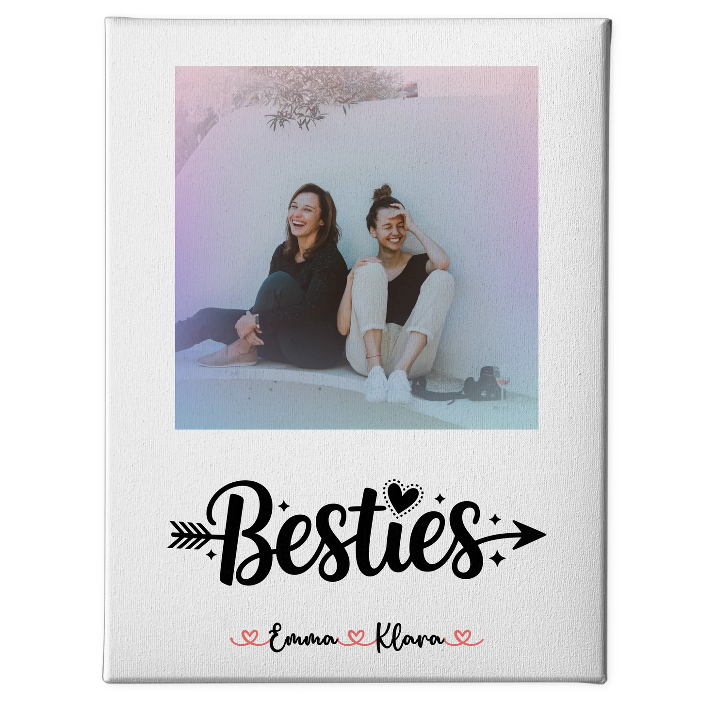 Freundinnen Bild Personalisiert mit Namen Foto & Wunschtext