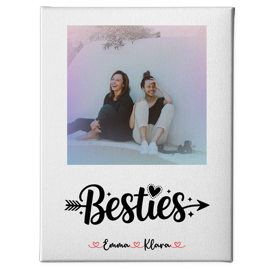 Freundinnen Bild Personalisiert mit Namen Foto & Wunschtext
