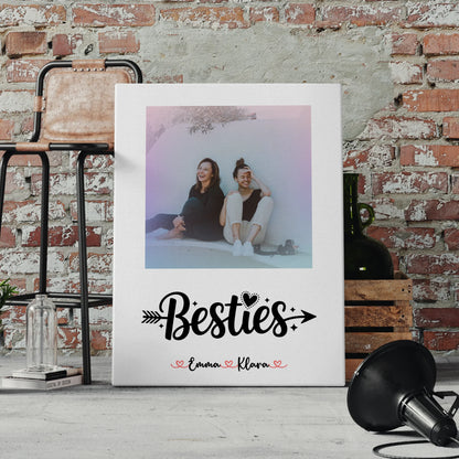 Freundinnen Bild Personalisiert mit Namen Foto & Wunschtext