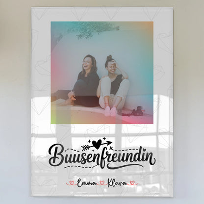 Freundinnen Bild Personalisiert Acrylglas Bild mit Namen Foto oder eigener Spruch