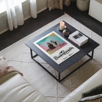 Beste Freundinnen Fotoboard personalisiert mit 1 Foto, Namen & eigenem Wunschtext