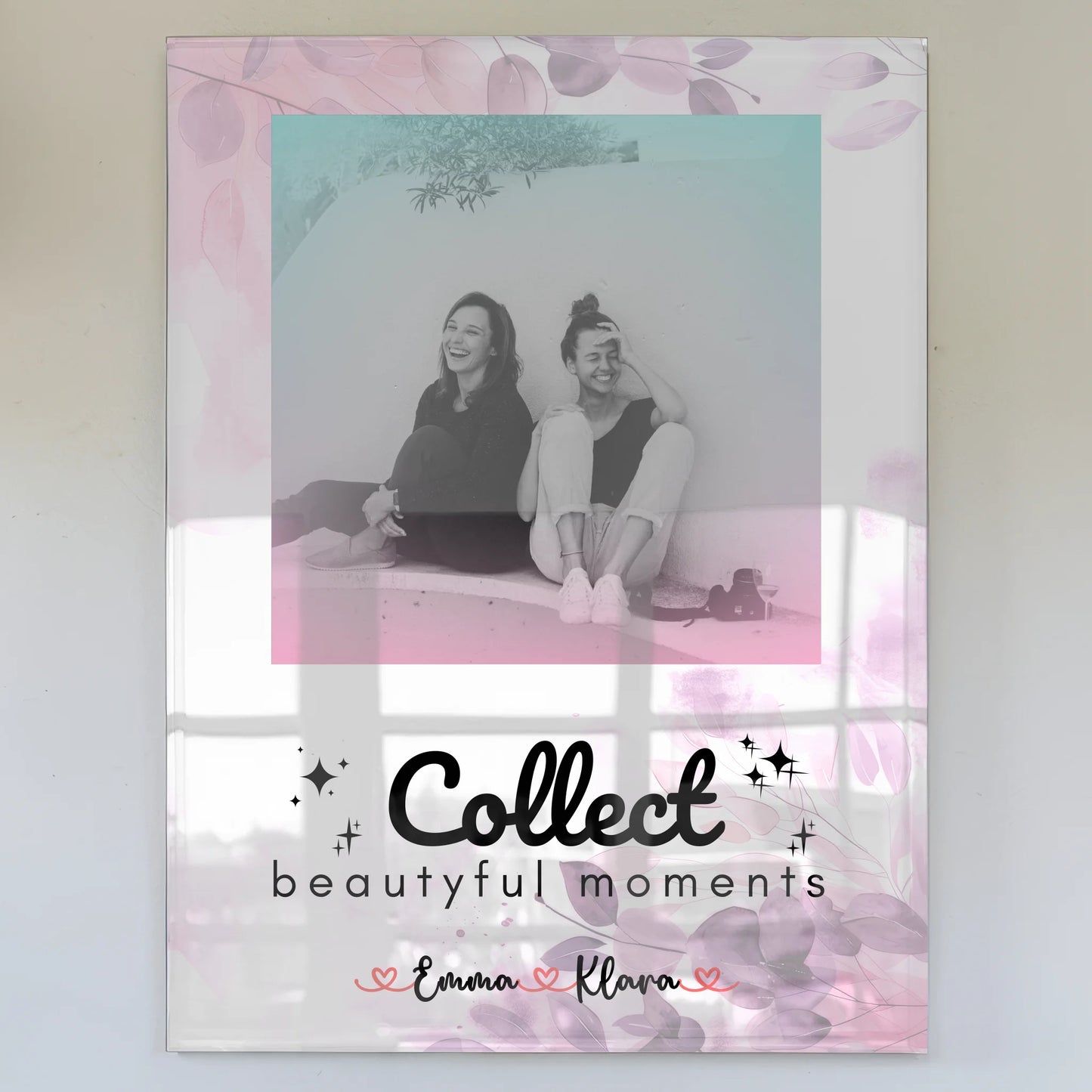 Freundinnen Bild Personalisiert Acrylglas Bild 3 Foto & Namen