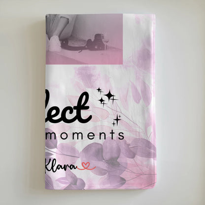 Decke mit Foto beste Freundin 3 Foto & Namen Black & White