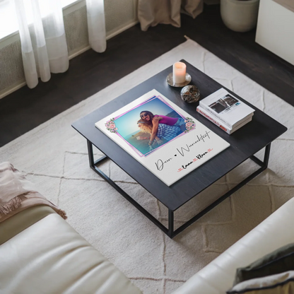 Fotoboard beste Freundinnen mit 1 Foto, Hintergrundbild, Namen & eigener Wunschtext