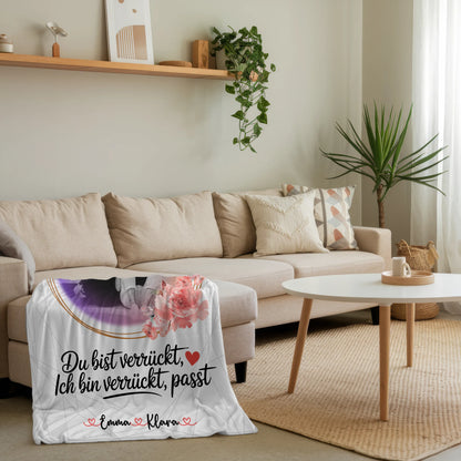 Personalisierte Kuscheldecke Mit Namen Mit Foto & Wunschtext Beste Freundin