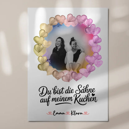 Fotogeschenk beste Freundin mit Foto, Namen & Wunschtext