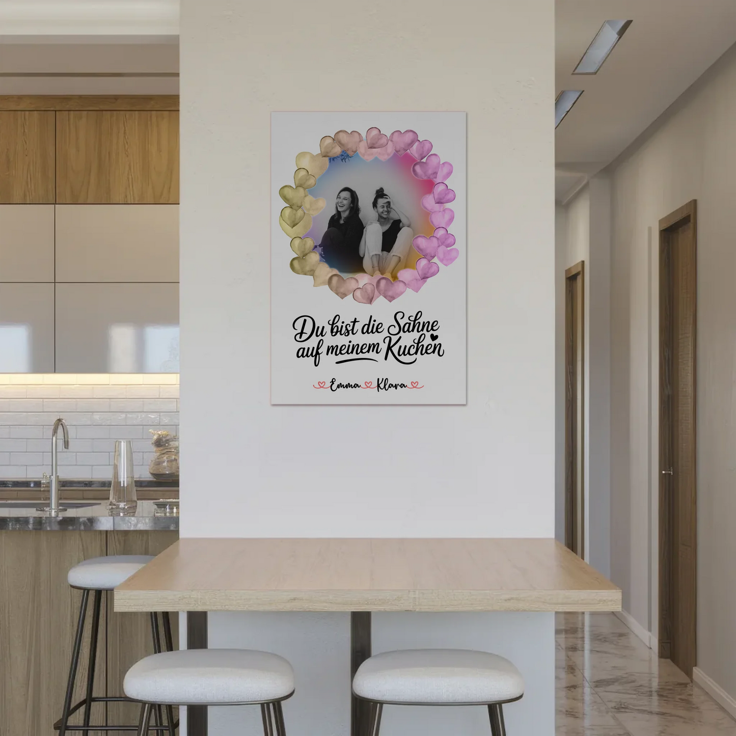 Fotogeschenk beste Freundin mit Foto, Namen & Wunschtext