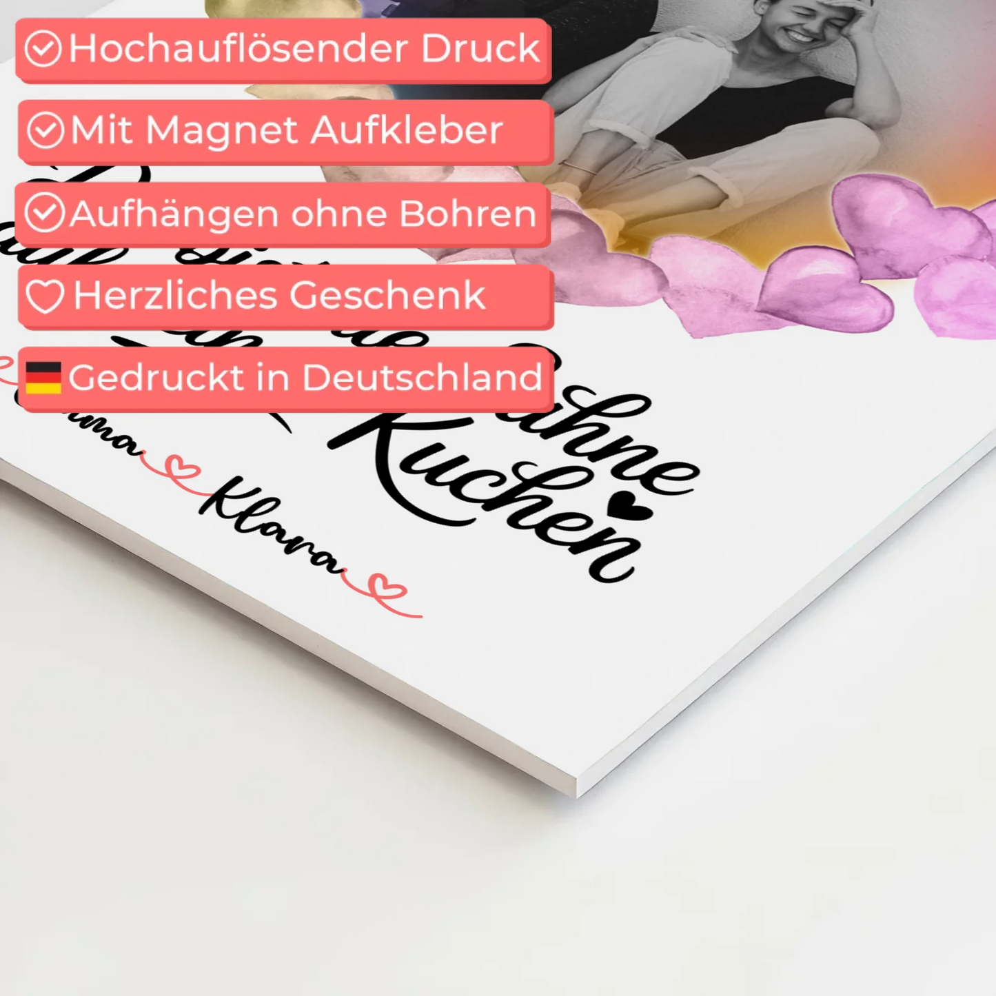 Fotogeschenk beste Freundin mit Foto, Namen & Wunschtext