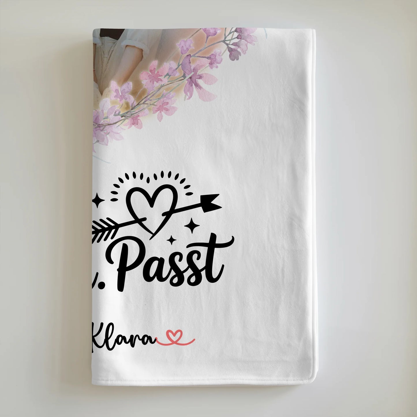 Personalisierte Decke Mit Namen Mit Foto - Beste Freundin mit Wunschtext