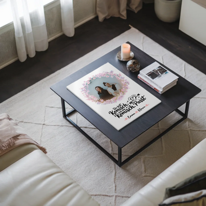 Fotoboard Geschenk beste Freundin personalisiert mit Foto, Namen & eigenem Spruch