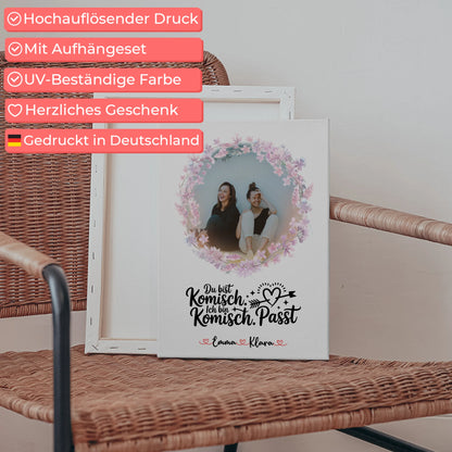 Freundinnen Bild Personalisiert Mit Foto, Namen & Eigener Spruch für Beste Freundin