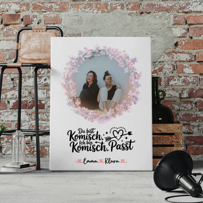 Freundinnen Bild Personalisiert Mit Foto, Namen & Eigener Spruch für Beste Freundin