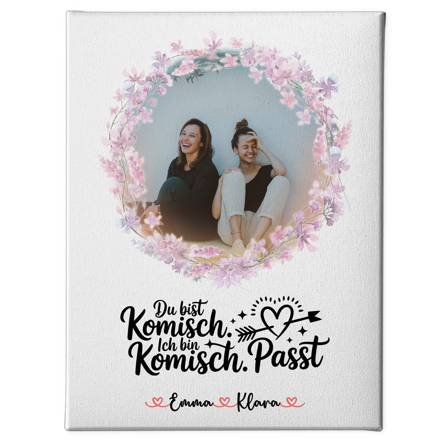 Freundinnen Bild Personalisiert Mit Foto, Namen & Eigener Spruch für Beste Freundin