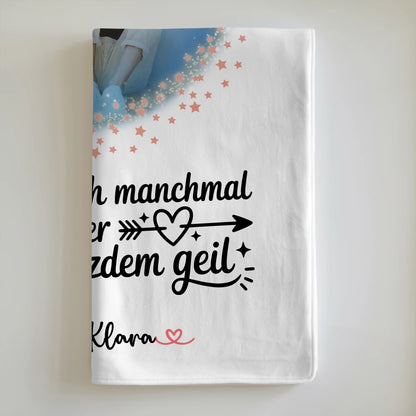 Beste Freundin Decke mit Foto, Namen & eigenem Spruch