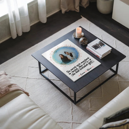 Beste Freundin Geschenk Fotoboard mit Foto, Namen & Spruch