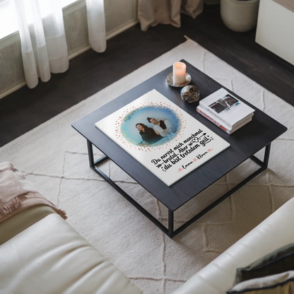 Beste Freundin Geschenk Fotoboard mit Foto, Namen & Spruch