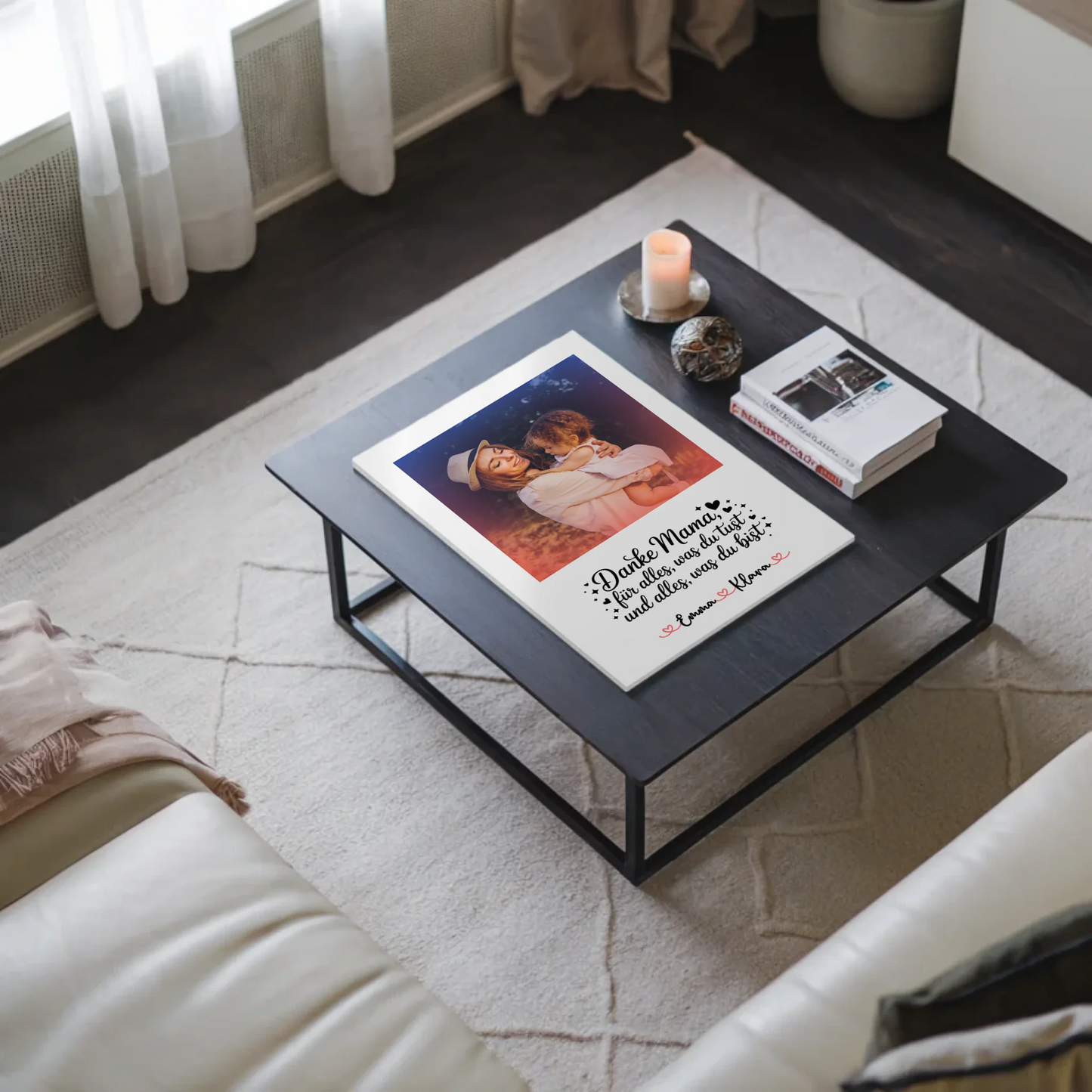 Personalisiertes Mama Plakat Fotoboard Danke Mama für alles Mit Foto & Namen