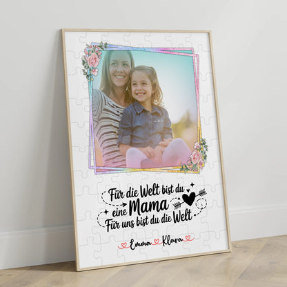 Poster Mama personalisiert mit 1 Foto, Namen & eigenem Wunschtext