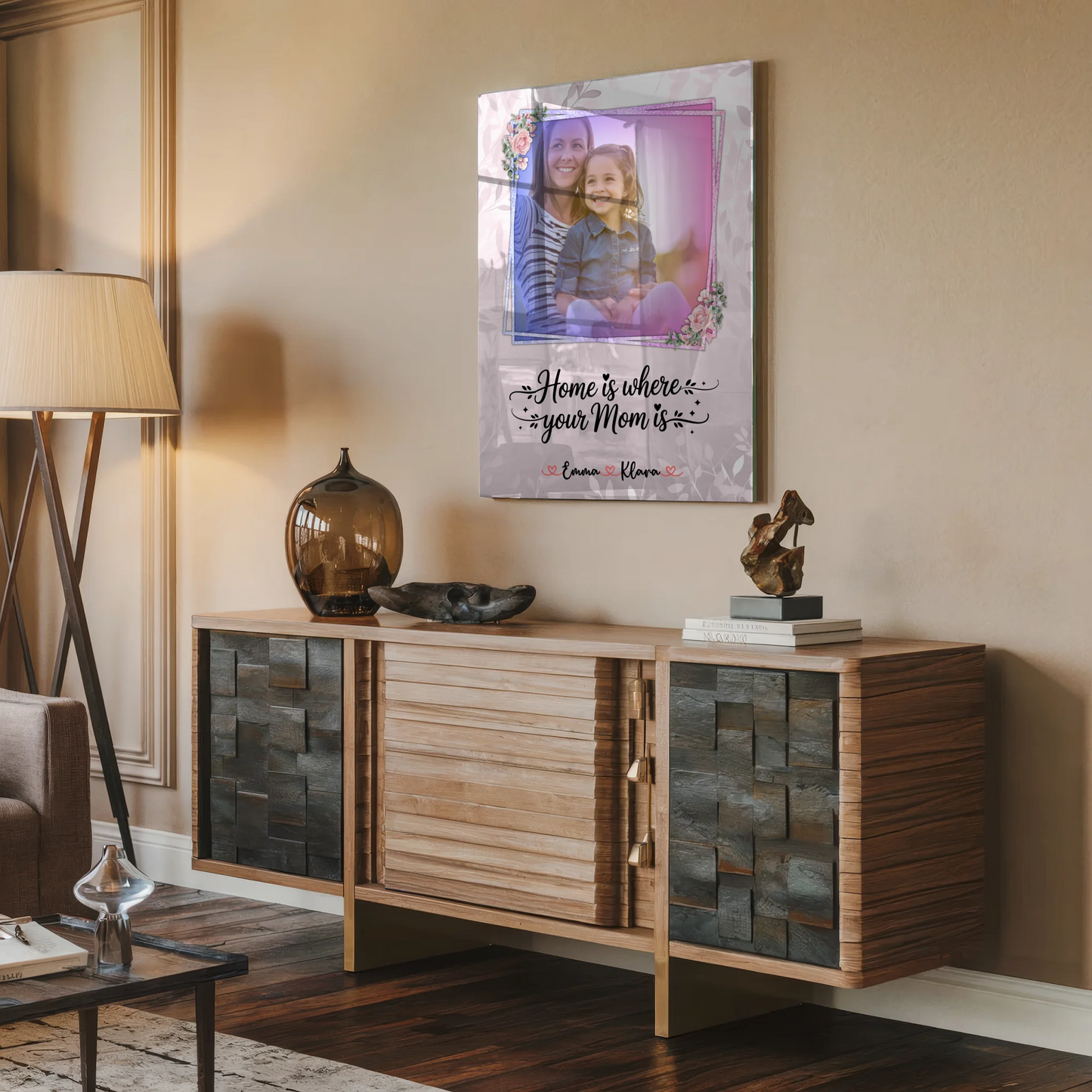 Mama Plakat Acrylglas Bild Personalisierbar mit Foto & Namen