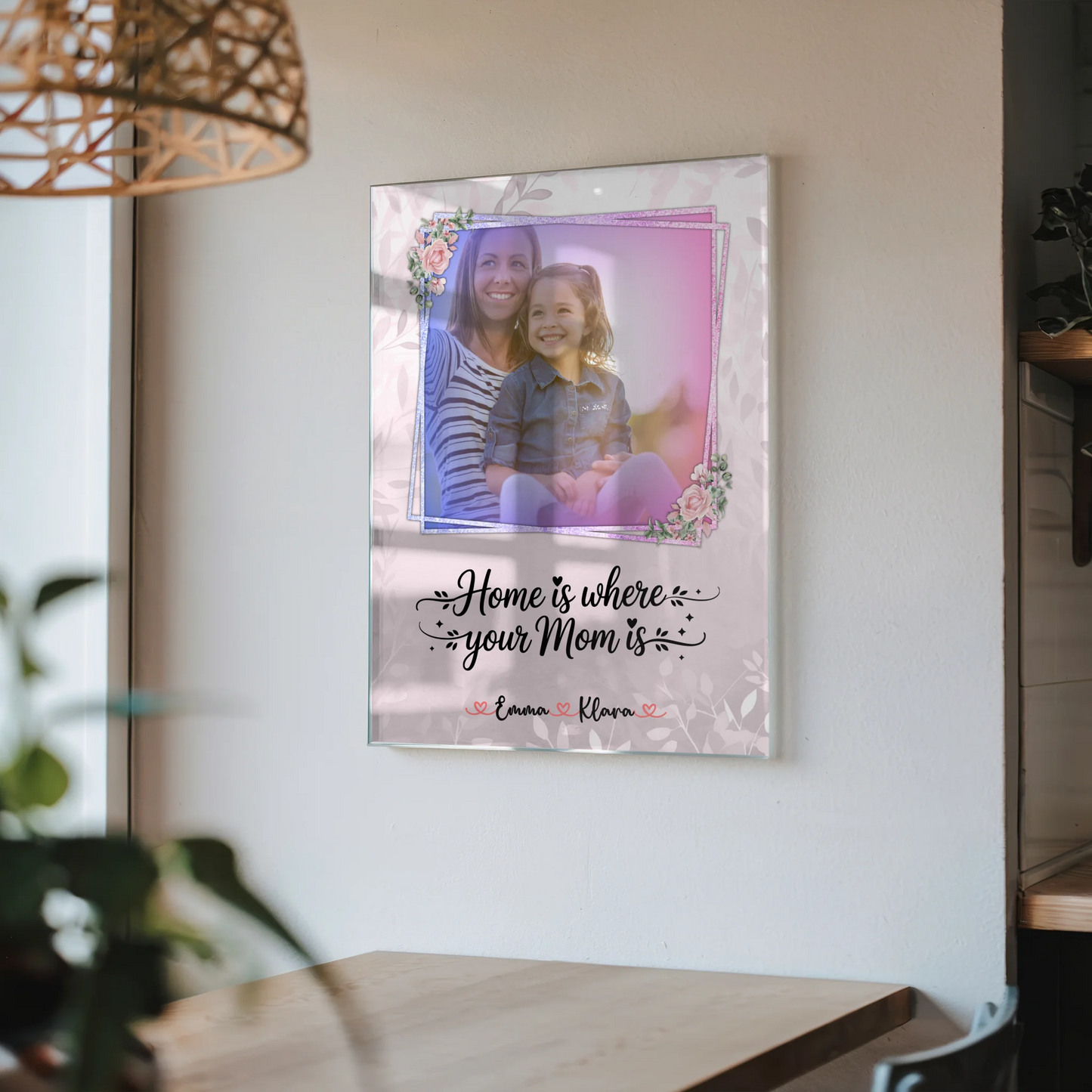 Mama Plakat Acrylglas Bild Personalisierbar mit Foto & Namen
