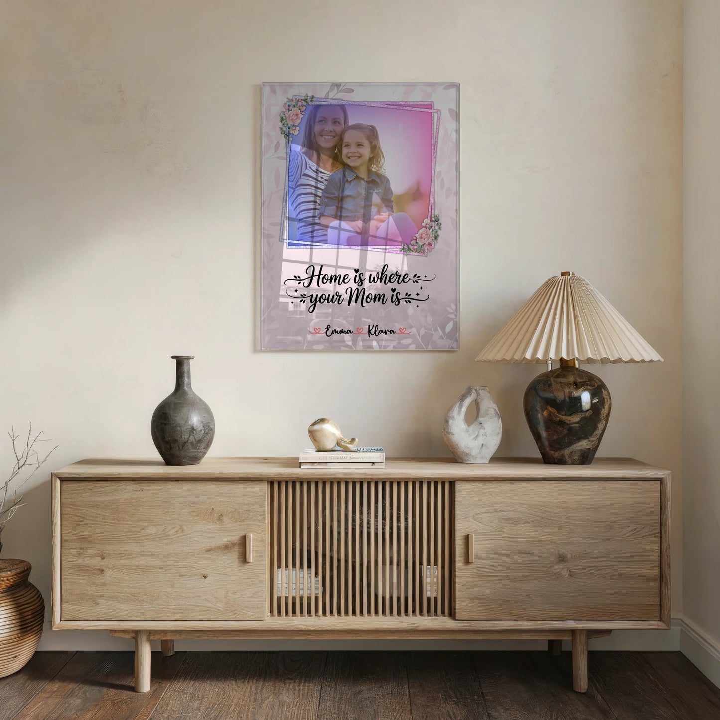 Mama Plakat Acrylglas Bild Personalisierbar mit Foto & Namen