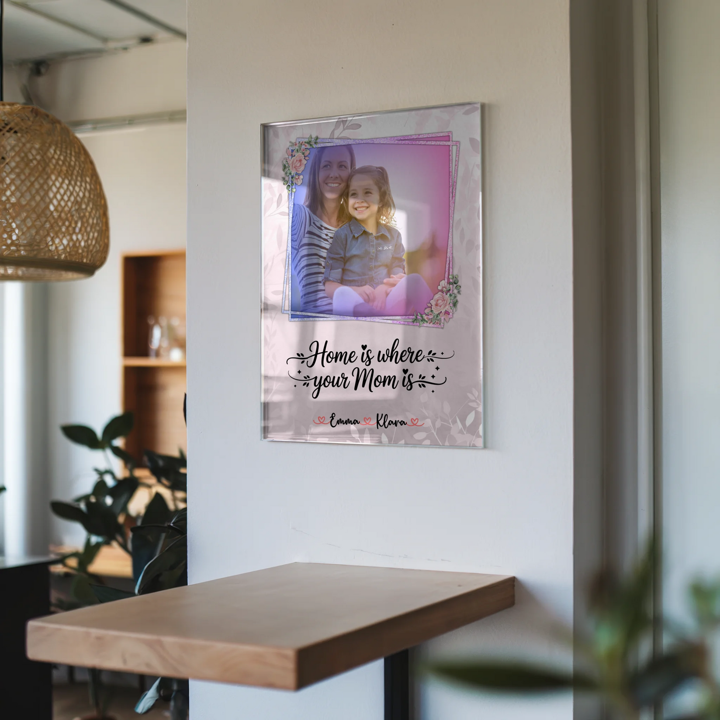 Mama Plakat Acrylglas Bild Personalisierbar mit Foto & Namen