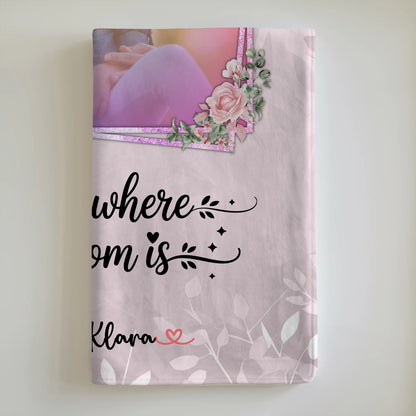 Personalisierte Decke Für Mama mit Foto & Namen und Wunschtext