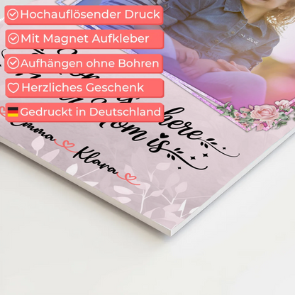 Mama Plakat Fotoboard mit 1 Foto, Namen & Wunschtext