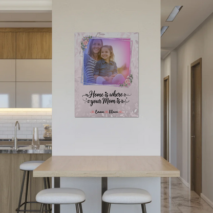 Mama Plakat Fotoboard mit 1 Foto, Namen & Wunschtext